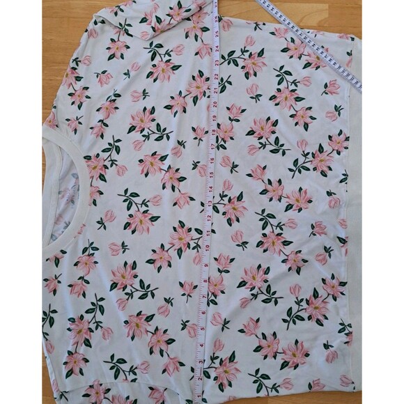 Draper James Womens Sweatshirt 2XL Natalie Magnolia Floral Long Sleeve Boxy - Picture 4 of 9